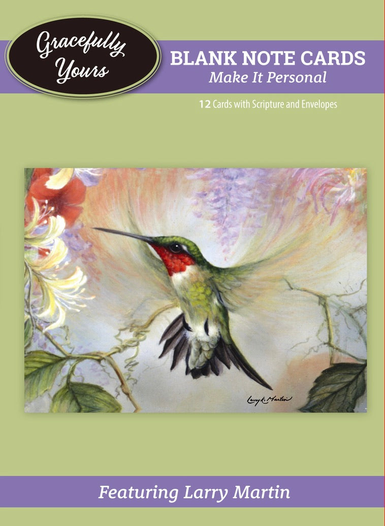 Blank "Make it Personal" Greetings #297 ...from America's favorite hummingbird artist