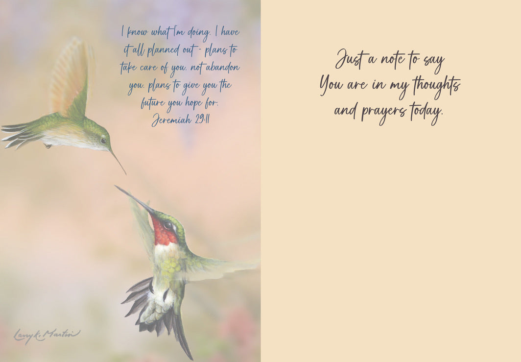 Thinking of You "With Thoughts of You" #296...from America's favorite hummingbird artist