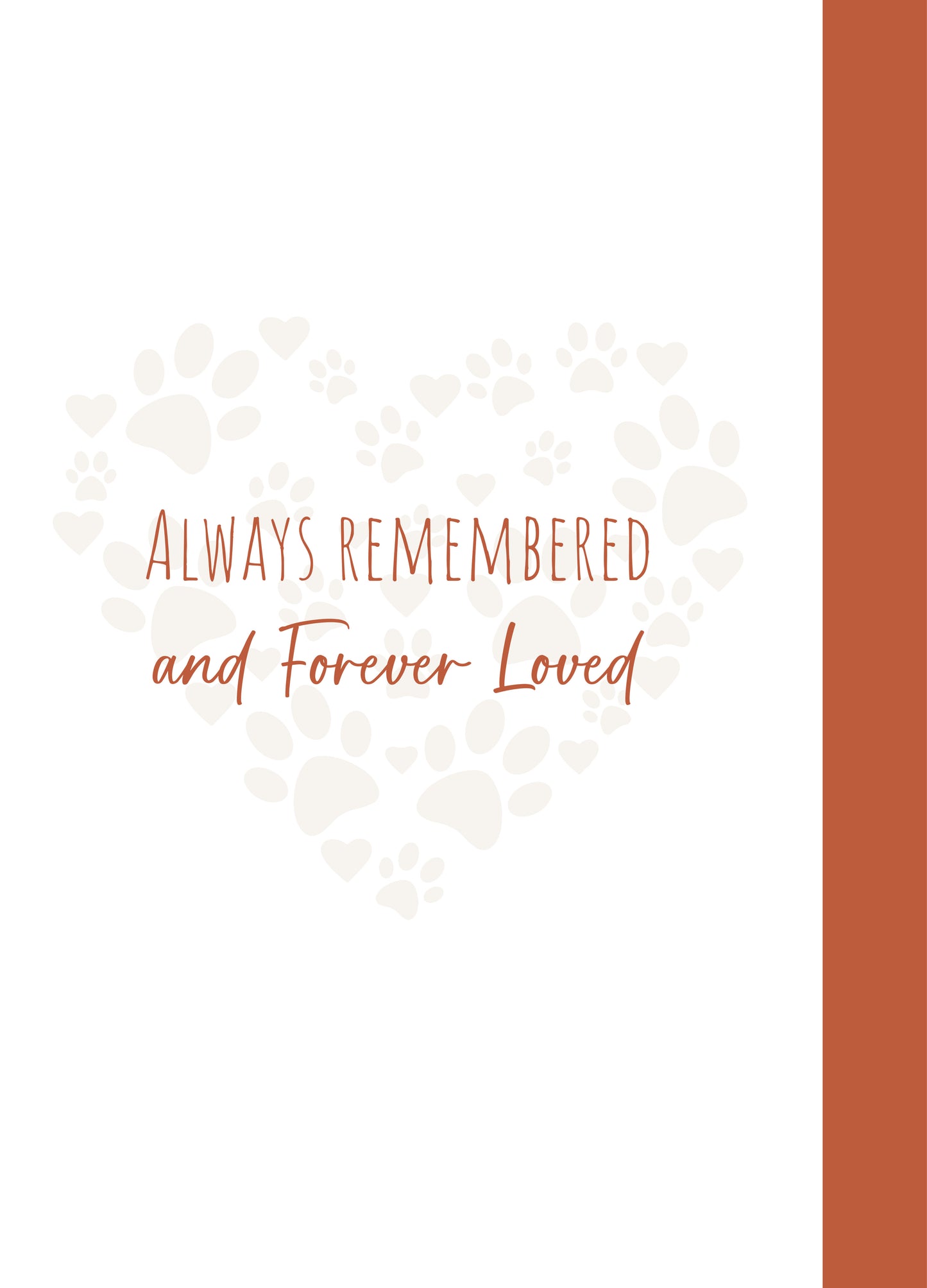 Pet Sympathy- Loss of Furry Friend #283