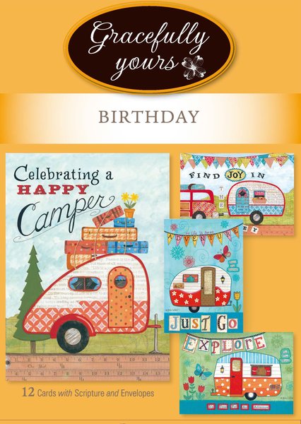 Birthday Happy Camper Birthday #131 Fun cards to celebrate birthdays –  Gracefully Yours