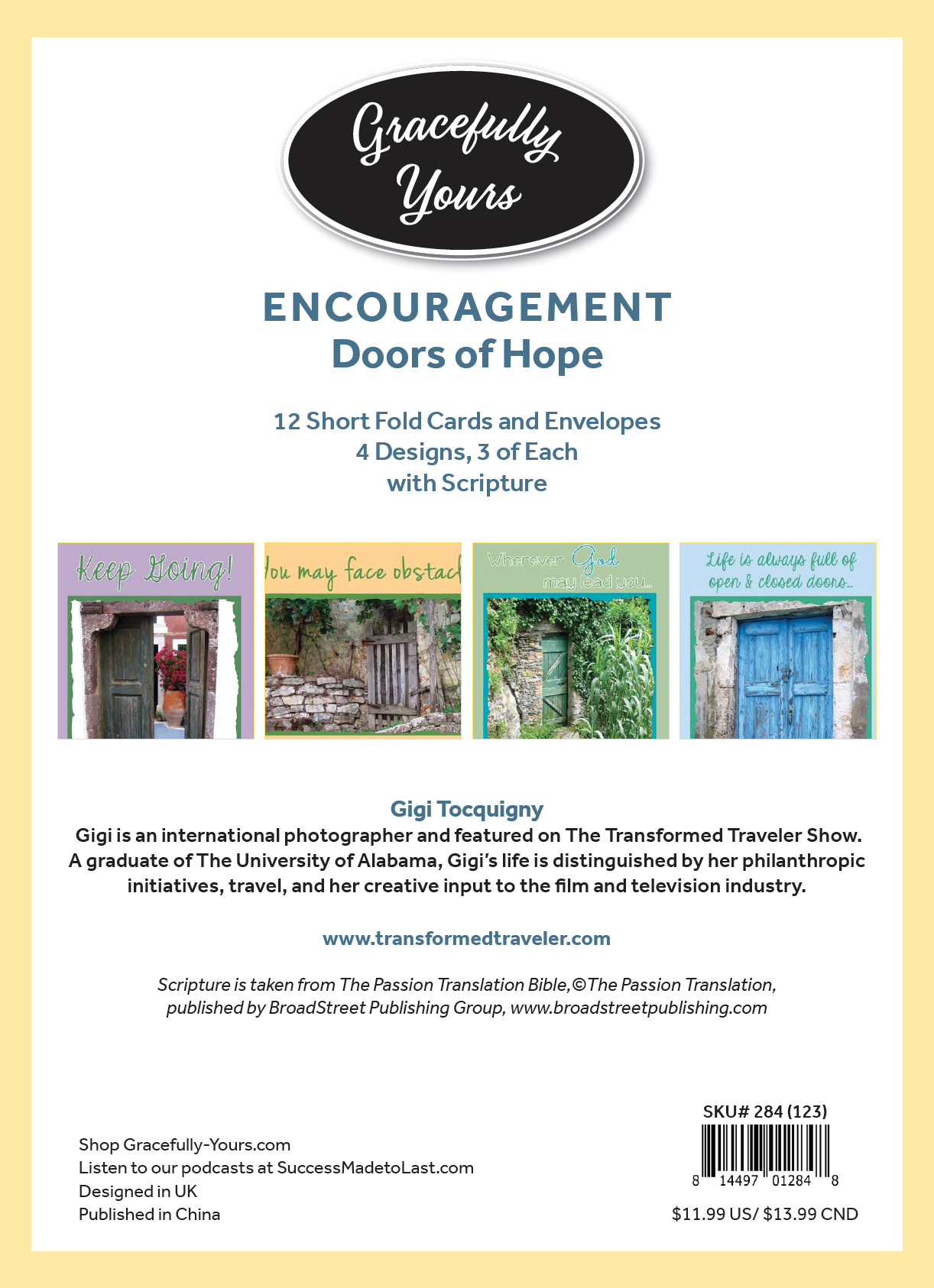 Encouragement- Doors of Hope- #284 featuring The Passion Translation Bible