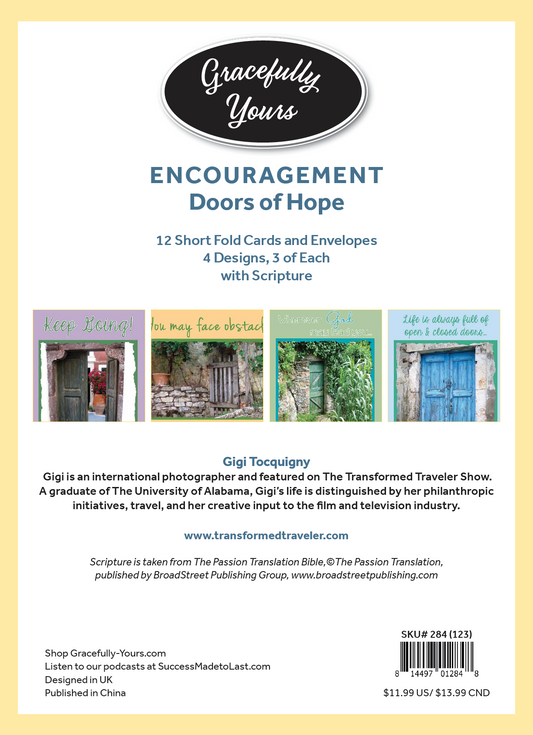 Encouragement- Doors of Hope- #284 featuring The Passion Translation Bible