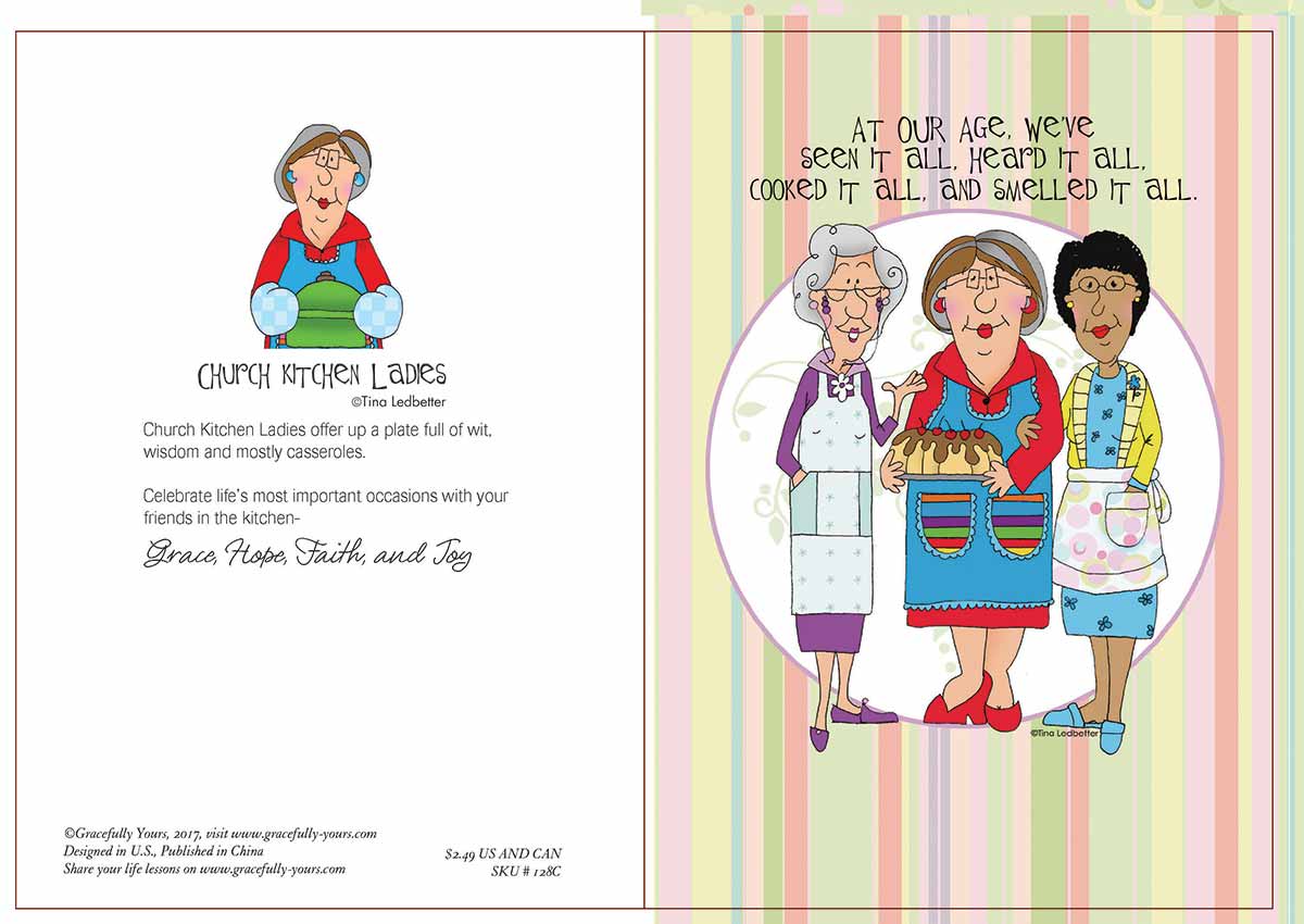 Church Kitchen Ladies All Occasion Cards #128