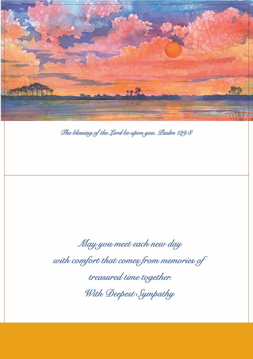 Sympathy The Sun Will Rise Again Sympathy Cards #158 from Florida's top artist Paul Brent