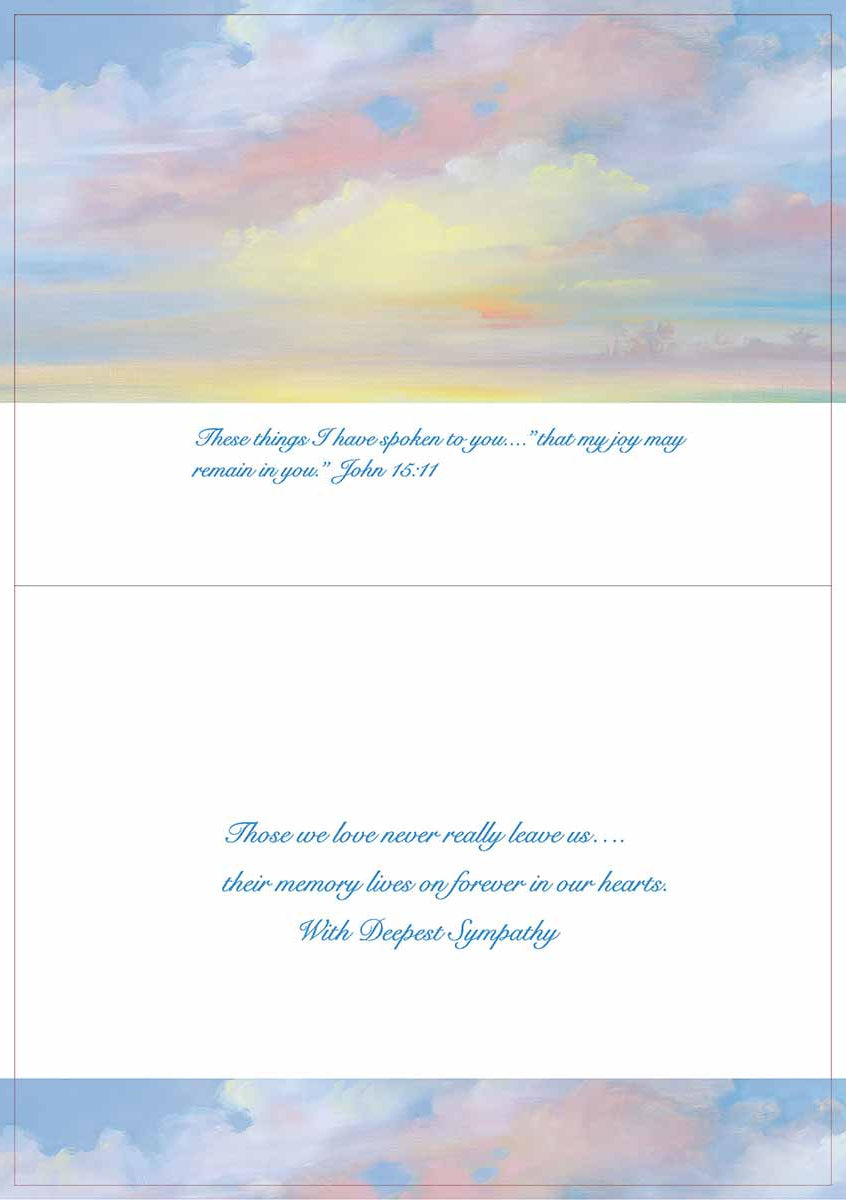 Sympathy The Sun Will Rise Again Sympathy Cards #158 from Florida's top artist Paul Brent