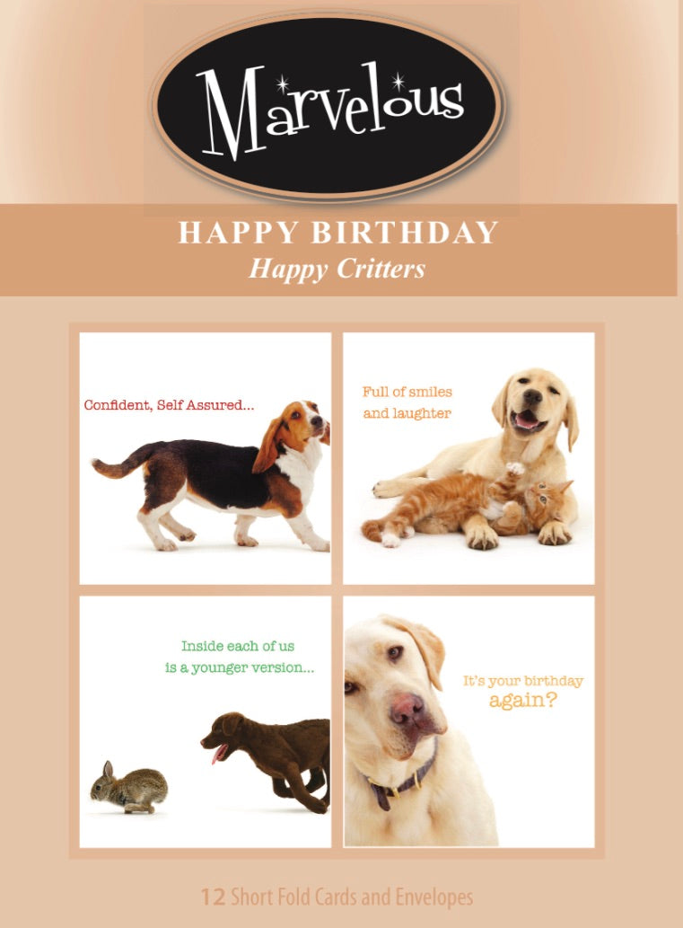 Birthday "Happy Critters" #186- featuring Europe's top pet photography